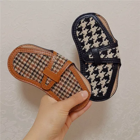 Fashion Houndstooth Canvas Sunglasses Pouch Portable Retro Foldable Glasses Storage Bag Travel Eyewear Protector Case