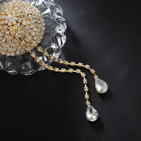 Sexy Butterfly Rhinestone Pasties Crystal Tassel Body Jewelry Alloy Nipple Covers For Women Fashion Party Lingerie