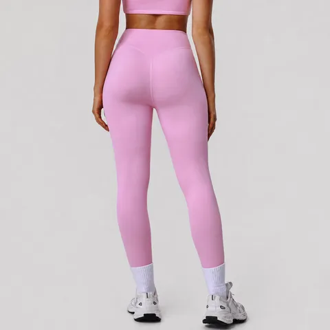 Dames High Waist Yogabroek Naadloos Buikcontrole Sport Leggings Fitness