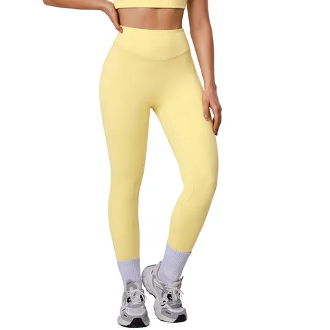 Pantalones de Yoga de Cintura Alta para Mujer Sin Costuras Control de Abdomen Leggings Deportivos