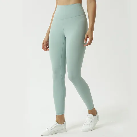 Pantalones de Yoga de Talle Alto para Mujer Sensación Desnuda Levantamiento de Glúteos Leggings Cortos Cepillados de Doble Cara Gimnasio