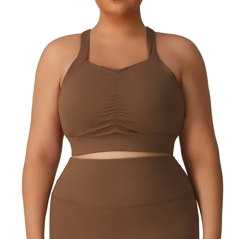 Soutien-Gorge de Sport Grande Taille Anti-Choc Fitness Gym Entraînement Yoga Débardeur Respirant Vêtements de Sport Pour Femmes