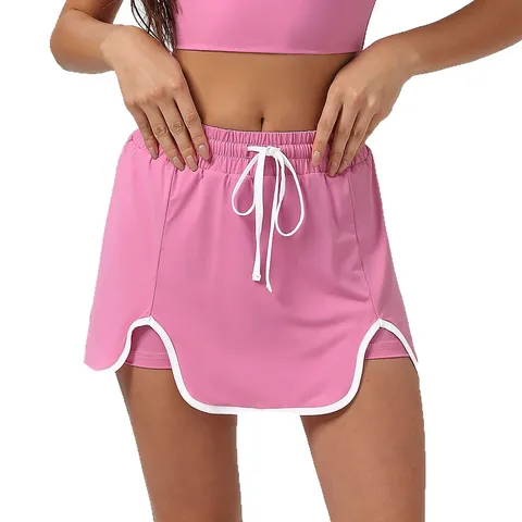 Damen Schnelltrocknender Sport Tennis Rock Hohe Taille Workout Golf Skort Mit Integrierten Shorts Sport Fitness Freizeit Activewear