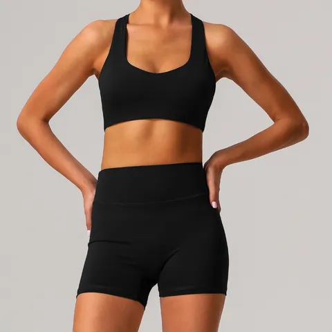 Conjunto de Yoga Sin Costuras de Secado Rápido para Mujer Sujetador Deportivo y Leggings de Tinta Alta Fitness Entrenamiento Gimnasio Activewear