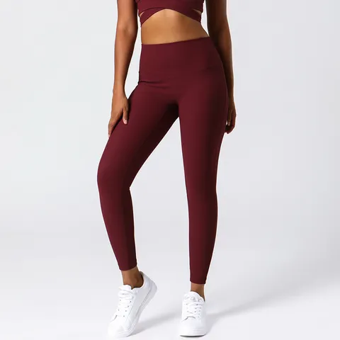 Damen Hohe Taille Gerippte Yogahose Fitness Training Laufen Bauchweg Eng Elastisch Gekürzte Sport Leggings