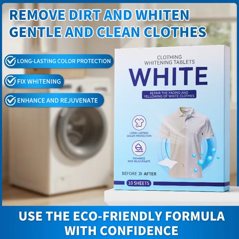 Blancs Vêtements Blanchiment Élimination des Taches Tablettes de Lessive Feuilles de Détergent de Nettoyage Éclaircissantes Pour Soin du Linge