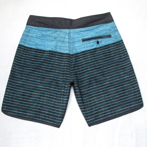 Pantaloncini da Bagno Asciugatura Rapida da Uomo Costume a Righe Elastico in Vita Coulisse Spiaggia Sport Estivi