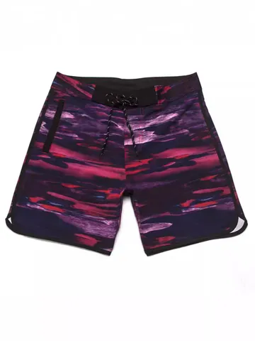 Men's Quick Dry Board Shorts Casual Summer Beach Swimwear Four-Way Stretch Solid Color Drawstring Swimming Trunks