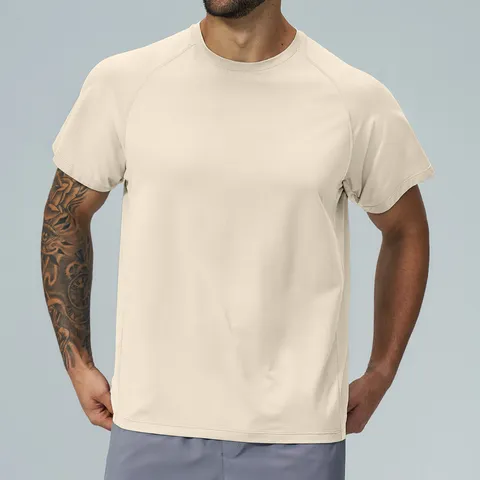 Men's Quick Dry Athletic T-Shirt Breathable Short Sleeve Crew Neck Sports Workout Fitness Running Top