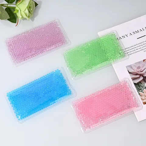 Bolsa de Hielo de Gel Cuadrada Reutilizable Compresa Fría Caliente Cuentas de Gel Flexibles Para Enfriamiento Físico