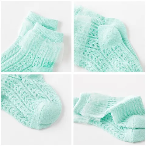 Baby Katoen Mesh Kant Lange Buis Sokken Ademend Lente Zomer Kinderen Anti-Mug Dunne Sokken Peuter Kinderen Sokken