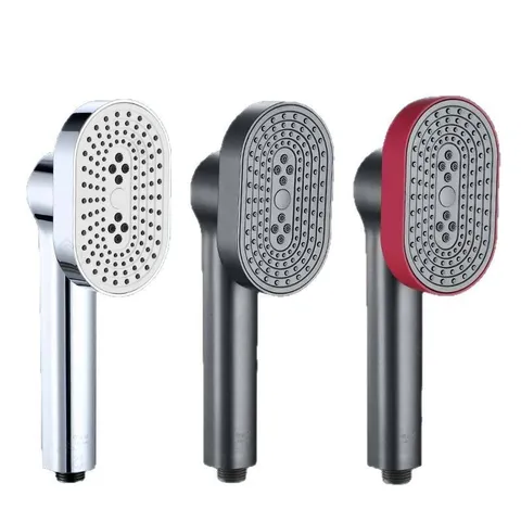 Handheld Shower Head High Pressure Boosted Showerhead With Multi-Mode Spray Large Panel Bathroom Shower Accessories