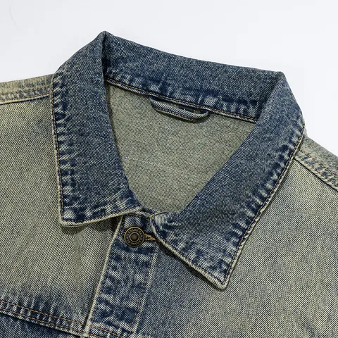 Men's Vintage Denim Vest American Retro Motorcycle Loose Multi-Pocket Casual Sleeveless Denim Jacket Outerwear