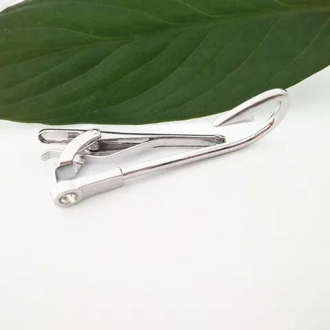 Creatieve Visvorm Dasclip Koper Strass Zakelijk Retro Das Speld Verzilverd Heren Pak Accessoires Sieraden