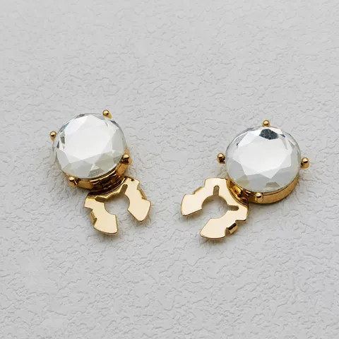 Strass Manchetknopen Knoophoezen Gekleurd Glas Zinklegering Koper Mode Zakelijk Hemd Accessoires Voor Vrouwen