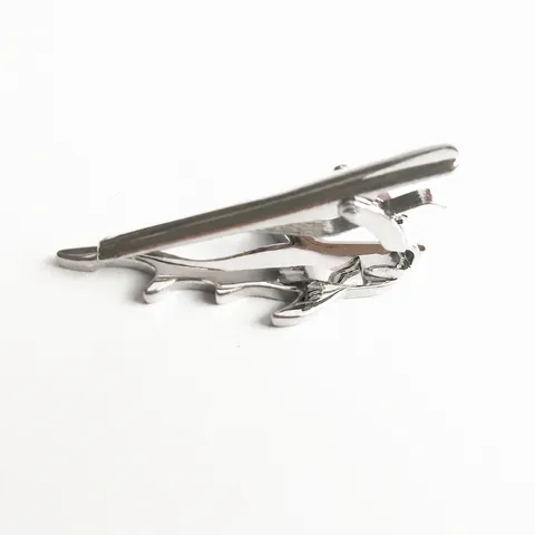 Metaal Stropdasclip in Haai Vorm Voor Heren Verzilverd Zakelijk Mode Pak Speld Accessoires Sieraden