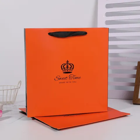 Thickened Cardboard Gift Bag Packaging Tote Bag For Clothing Store Party Favor Shopping Wrapping Gift Bag