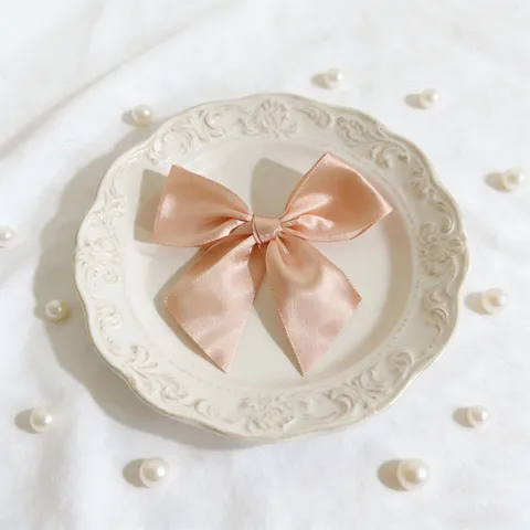 Fiocco in Nastro di Rasoo Monocolore Fiocchi Fatti A Mano per Confezione Regalo Matrimonio Festa Artigianato Decorazione Accessori