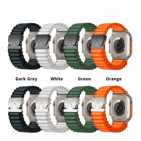 Nylon Watch Band For Smartwatch Alpine Loop Strap With Metal Parachute Buckle Breathable Sport Replacement Wristband