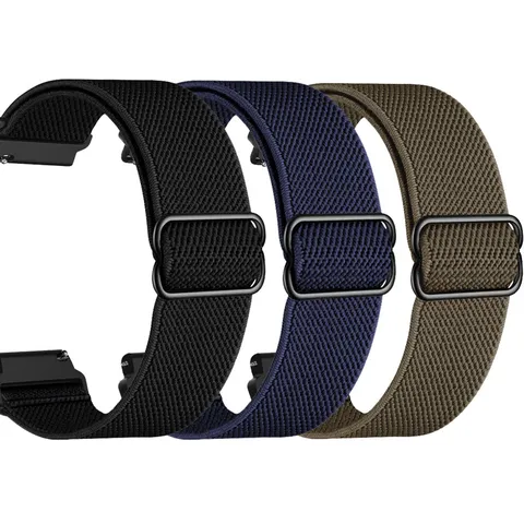 Elastic Nylon Braided Watch Band Quick Release Sport Replacement Strap Breathable Adjustable Universal Wristband Accessory