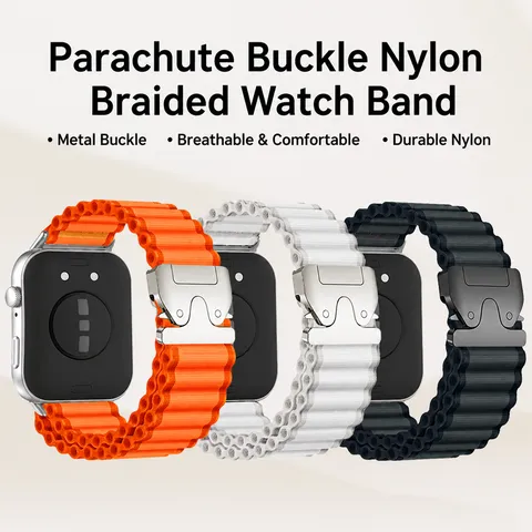 Cinturino per Orologio in Nylon Alpine Loop Per Huawei Watch Fit 5 Pro 5 4 Pro 4 3 Cinturino di Ricambio Tessuto con Gancio in Metallo