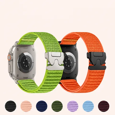 Cinturino per Orologio in Nylon Alpine Loop Compatibile con Smartwatch Fibbia in Acciaio Inossidabile