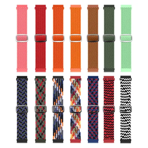 Cinturino Smartwatch Universale in Nylon Tessuto Fibbia Scorrevole Cinturino di Ricambio Regolabile Per Accessori Orologio Sportivo