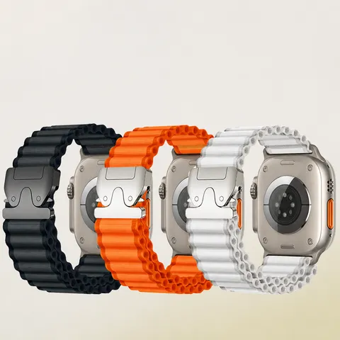 Nylon Watch Band For Smartwatch Alpine Loop Strap With Metal Parachute Buckle Breathable Sport Replacement Wristband