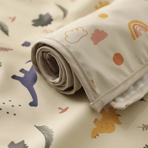 Wasserdichte Baby Urinunterlage Weiche PU Wickelauflage Kleinkind Bettnässeschutz Cartoon Gedruckt Tragbare Kinderbett Matratzenbezug