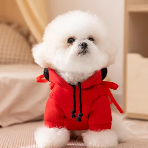Pet Dog Clothes Autumn Winter Warm Hoodie Cute Transformation Costume With Traction Ring Small Medium Dogs Apparel
