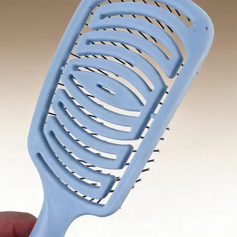 Large Arc Hair Brush Curved Vent Detangling Comb Gradient Color Anti-Static Massage Hairbrush For Men Women