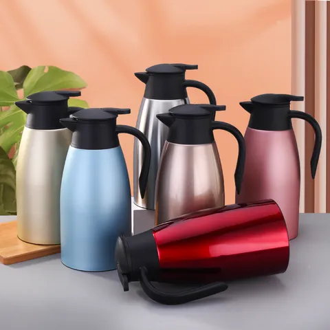 Carafe Thermique Isotherme Vide Acier Inoxydable 304 Double Paroi Etanche Distributeur De Boissons Pour La Maison