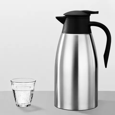 Carafe Thermique Isotherme Vide Acier Inoxydable 304 Double Paroi Etanche Distributeur De Boissons Pour La Maison