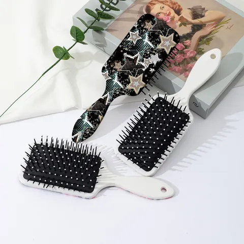 Brosse à Cheveux Coussin d'Air Antistatique en Plastique ABS Peigne de Massage Démêlant Outil de Coiffure pour Femmes