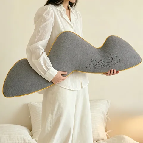 Ergonomic Long Body Pillow For Sleeping Side Sleeper Leg Support Pregnant Women Soft Polyester Cushion Home Bedding