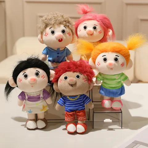Simpatico Giocattolo Di Bambola Di Peluche Con Capelli Ricci Morbido Imbottito Personaggio Dei Cartoni Animati Ciondolo Borsa Kawaii Regalo Di Compleanno Per Ragazze