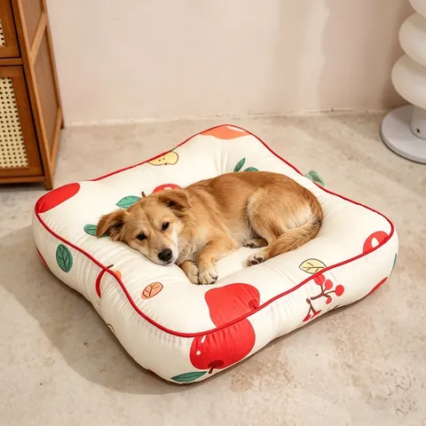 Cojín de Silla de Algodón Espesado Oficina Dormitorio Estudiantil Lindo Estampado de Frutas Animales Asiento Suave Cojín Integrado
