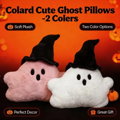 Halloween Geest Kussen Leuke Pluche Speelgoed Gevulde Pompoen Pop Bank Kussen