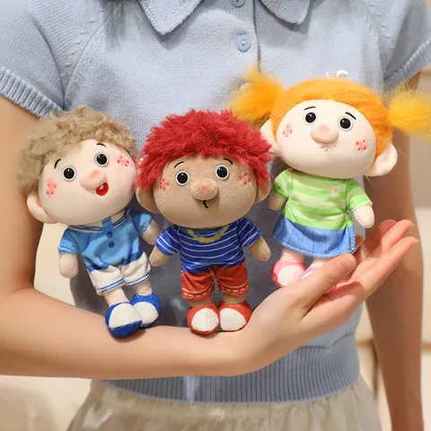 Simpatico Giocattolo Di Bambola Di Peluche Con Capelli Ricci Morbido Imbottito Personaggio Dei Cartoni Animati Ciondolo Borsa Kawaii Regalo Di Compleanno Per Ragazze