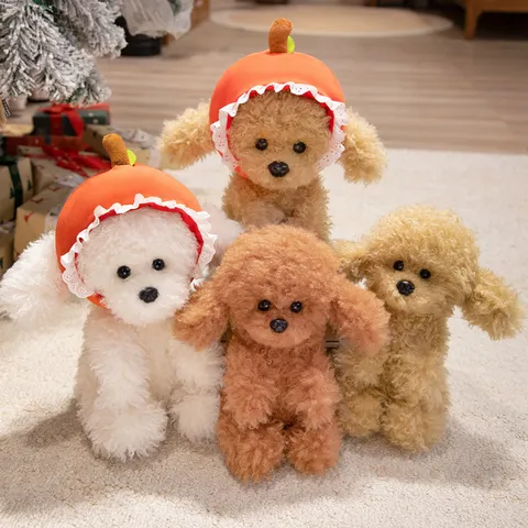 Xaritomeno Loutrino Skylaki Teddy Stuffed Animal Doll Malako Afrodo Maksilari Koutaviou Me Kapelo Frouton