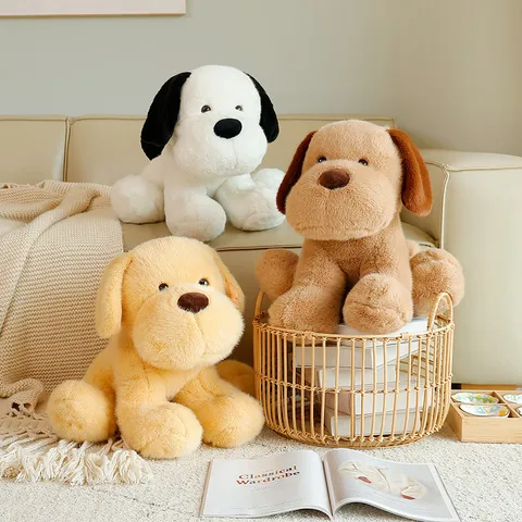 Simpatico Cucciolo Peluche Animale di Peluche Morbido Cane Bambola Cuscino Regalo