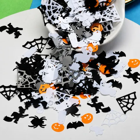 Halloween PVC Pailletten Gemischt Spinne Geist Kürbis Fledermaus Hexe Konfetti Für Slime Füllung DIY Schmuck Handwerk Party Dekor