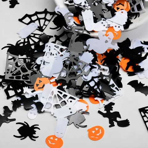 Halloween PVC Pailletten Gemischt Spinne Geist Kürbis Fledermaus Hexe Konfetti Für Slime Füllung DIY Schmuck Handwerk Party Dekor