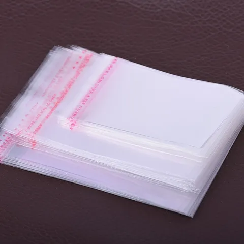 Sacs en Plastique Autoadhésifs OPP Transparents Sachets d'Emballage Transparents Refermables Pour Accessoires de Bijoux Petits Objets