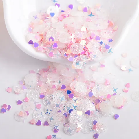 Paillettes Multicolores Brillant DIY Artisanat Paillettes Pour Remplissage De Résine Nail Art Décoration De Visage Accessoires D'Artisanat