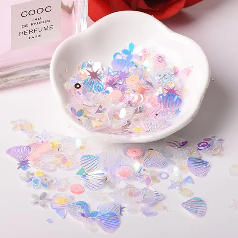 Korean Style Mixed Small Sequins DIY Nail Art Decoration Glitter PVC Epoxy Resin Filler Facial Makeup Accessories