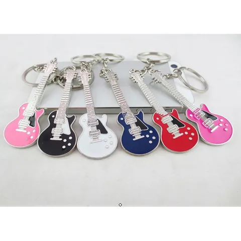 Creatieve Mode Viool Sleutelhanger Legering Metaal Ambacht Sleutelhanger Leuke Muziekinstrument Auto Tas Hangende Hanger Cadeau