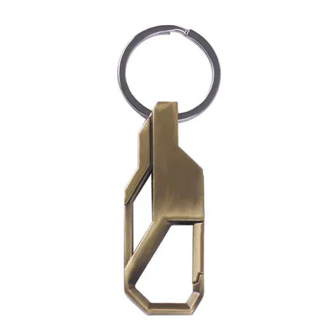 Metalige Auto Sleutelhanger Geometrisch Legering Sleutelring Houder Gegalvaniseerd Meerkleurig Dagelijks Auto Accessoires Cadeau