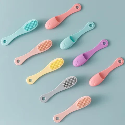 Brosse de Nettoyage Visage en Silicone Poils Doux Dissolvant de Points Noirs Doigtiers Outil de Pore