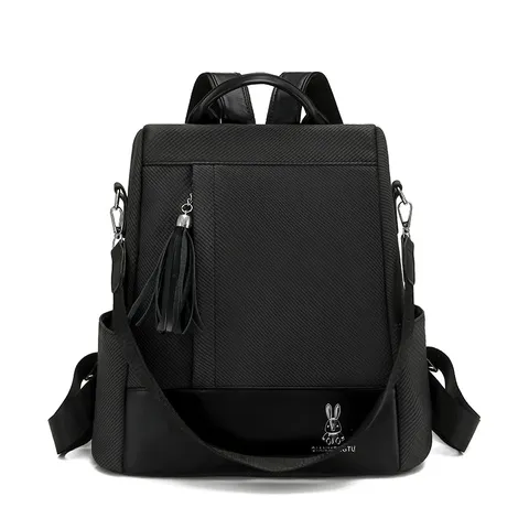 Zaino Casual in Tessuto Oxford da Donna Impermeabile Antifurto Moda Viaggio Borsa Scolastica Zainetto per Commuter Quotidiano